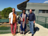 Mme Baldé (cons. min. de la Santé en Guinée) avec P. Solano (Dir. InterTryp) et B. Bucheton (rep. IRD en Guinée), IRD, 5 sept 2017